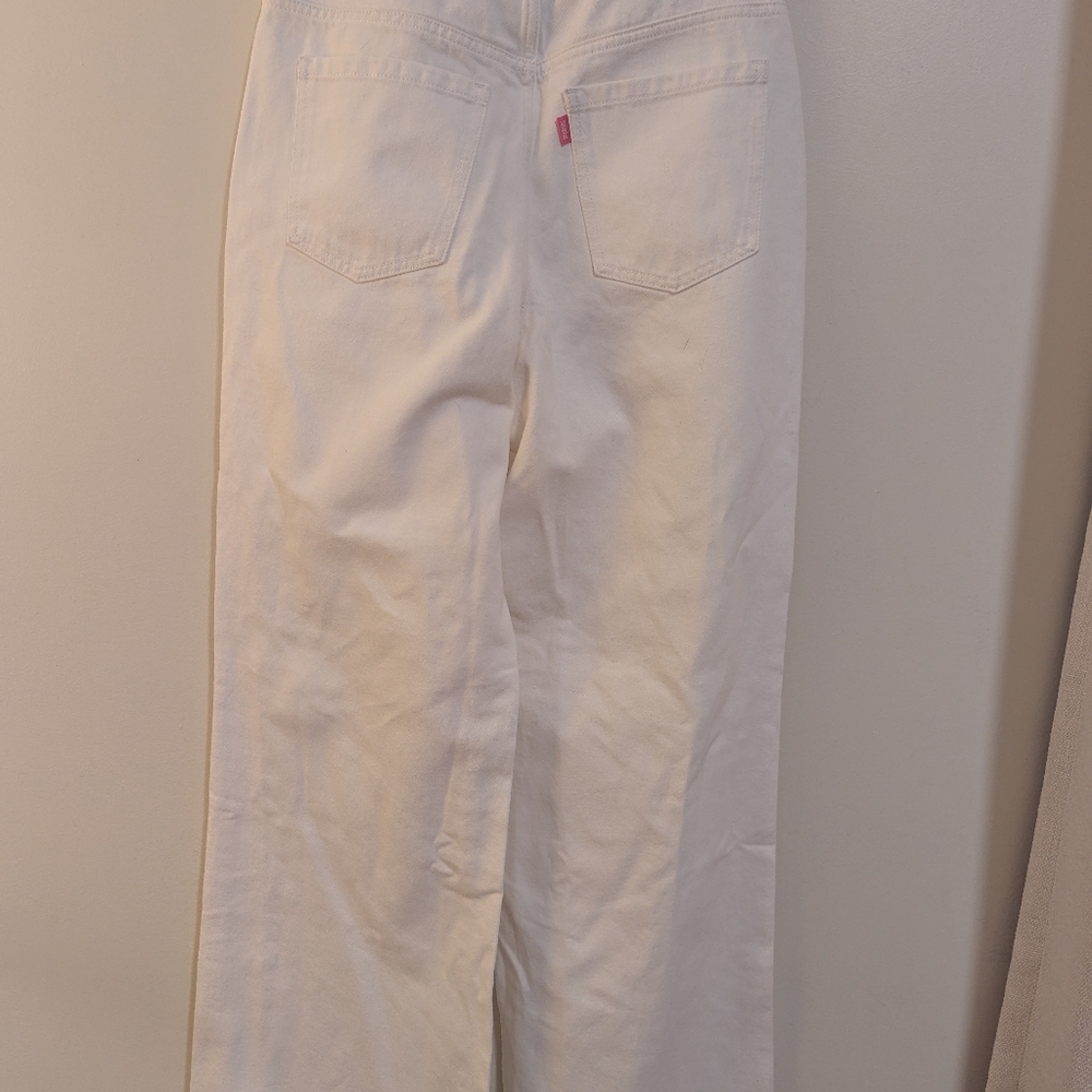 PINK Victoria's Secret Cream Flare Jeans